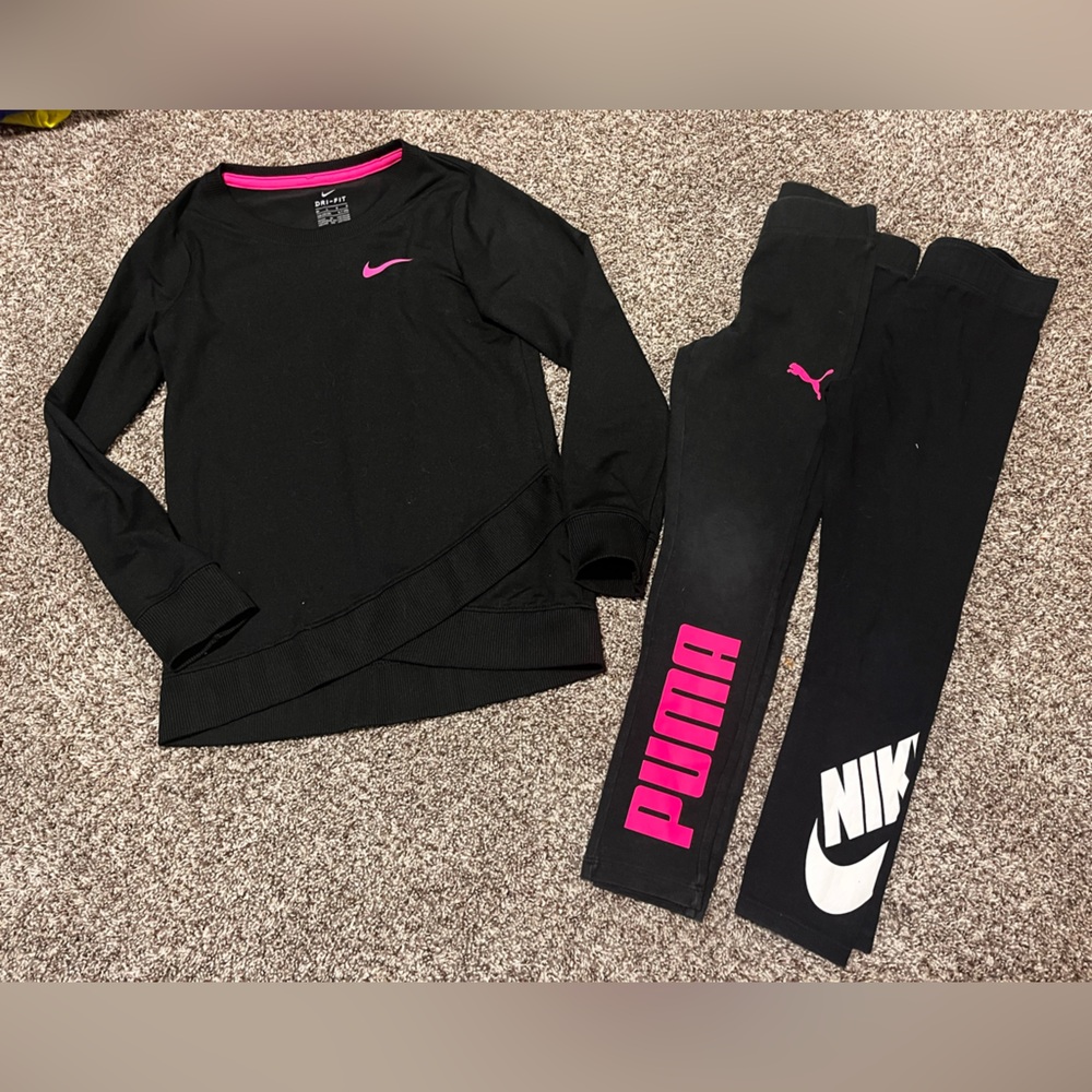 Girls Sz 6X Athletic Clothes (Nike and Puma)